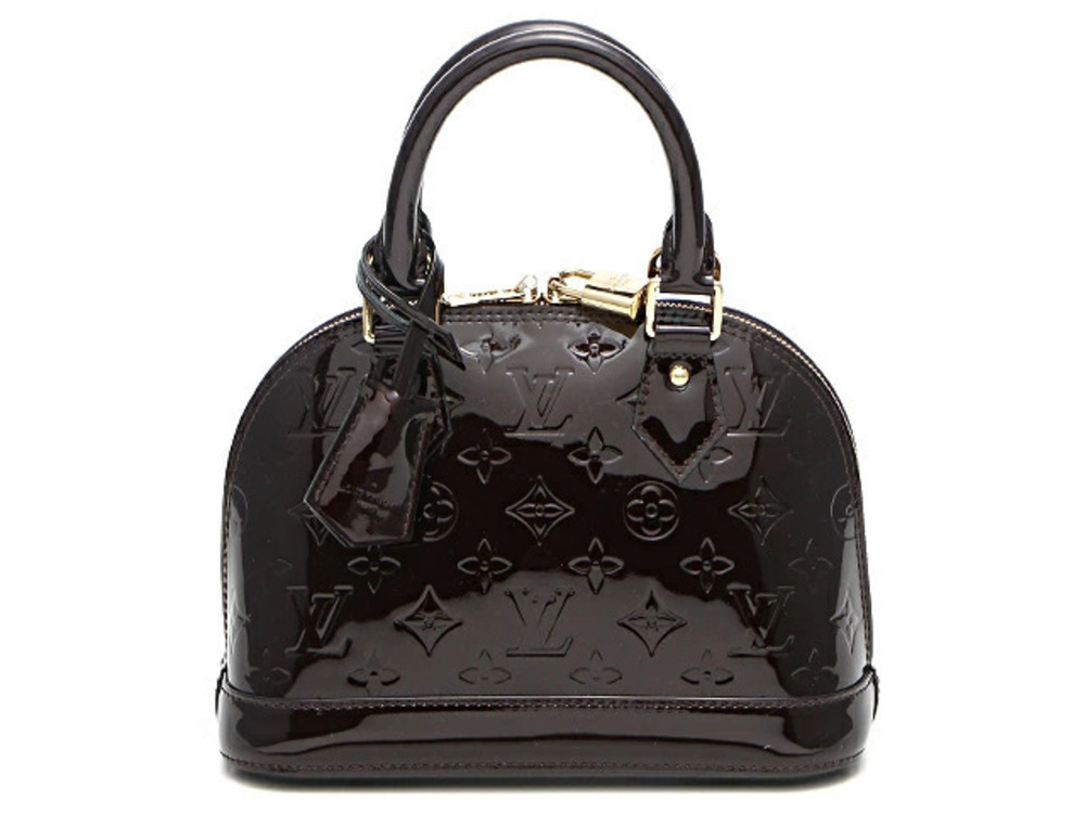 LOUIS VUITTON Alma Shoulder Bag Vernis Amarante